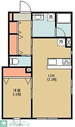 あやめ荘 1LDKの間取図画像