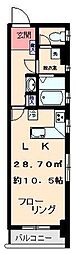 武蔵関ステーションフロント 1LKの間取図画像