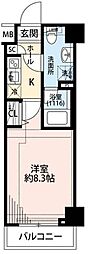 プレール・ドゥーク練馬中村橋 1Kの間取図画像