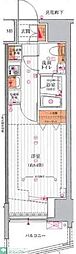 プレール・ドゥーク高円寺2 1Kの間取図画像