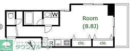 ブライズ西荻窪 ワンルームの間取図画像
