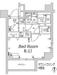 スカイコート中野沼袋 1Kの間取図画像
