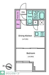 BeverlyHomes石神井台 1DKの間取図画像