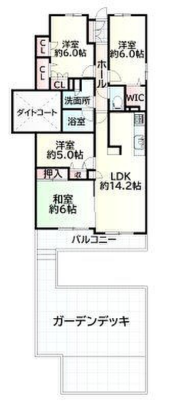 4LDK 間取り