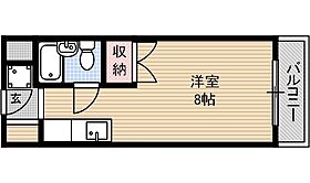 ゼンコウコーポラス2 306号室 ｜ 大阪府茨木市蔵垣内２丁目（賃貸マンション1R・3階・22.30㎡） その2