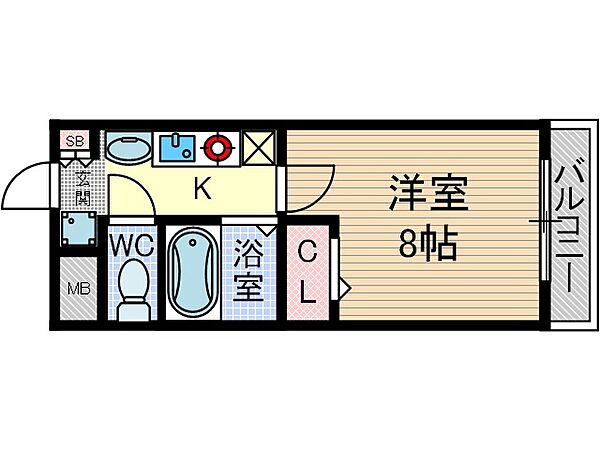 グランベールアイ大手町 202号室｜大阪府茨木市大手町(賃貸マンション1K・2階・22.30㎡)の写真 その2