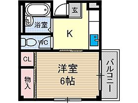 ハイツ寿里庵 301号室 ｜ 大阪府茨木市沢良宜東町（賃貸マンション1K・3階・24.30㎡） その2