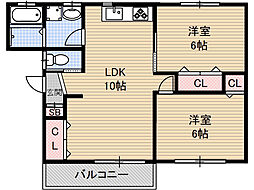 間取図画像 2LDK