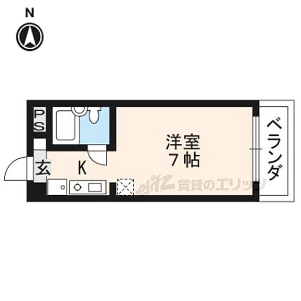 チコーベルメゾン桂 312｜京都府京都市西京区桂徳大寺北町(賃貸マンション1K・3階・17.87㎡)の写真 その2