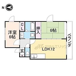 メゾン・シュヴァルマリン 2LDKの間取図画像