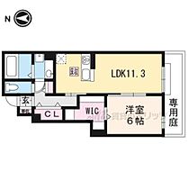 京都府京都市右京区鳴滝桐ケ淵町（賃貸アパート1LDK・1階・48.23㎡） その2