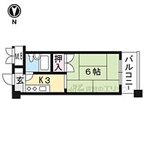 西台ハイツII 309 ｜ 京都府亀岡市大井町並河２丁目（賃貸マンション1K・3階・21.00㎡） その2