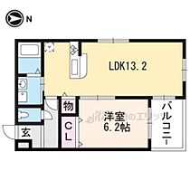 WEST VALLEY KYOTO馬堀 205 ｜ 京都府亀岡市篠町馬堀駅前２丁目（賃貸マンション1LDK・2階・45.54㎡） その2