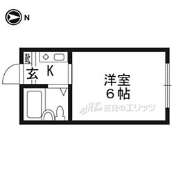 maisonProminence 1Kの間取図画像