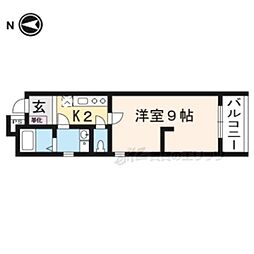 DOOR'SOIKE 1Kの間取図画像