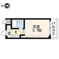 京都府京都市右京区嵯峨野開町（賃貸マンション1K・3階・15.71㎡） その2