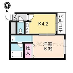 ファーストユースハイツ 1DKの間取図画像