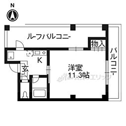 Stable西賀茂3 1Kの間取図画像