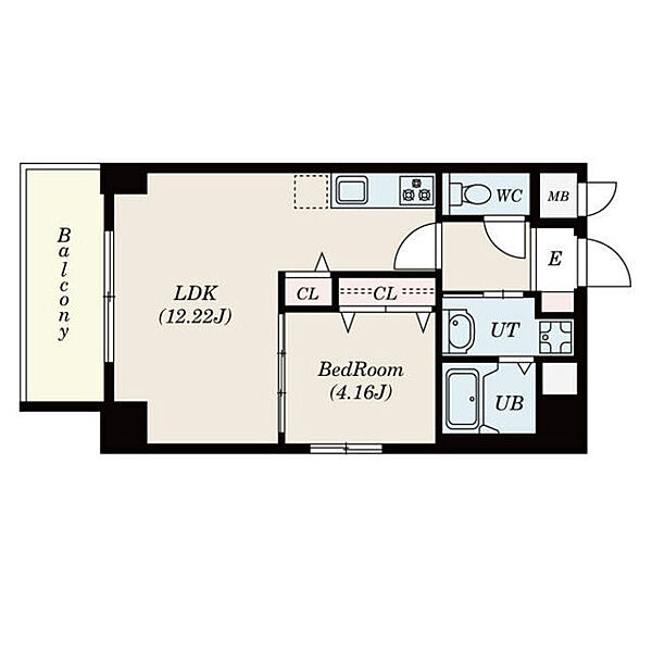 GRANDUKE新栄 203｜愛知県名古屋市中区新栄２丁目(賃貸マンション1LDK・2階・40.42㎡)の写真 その2