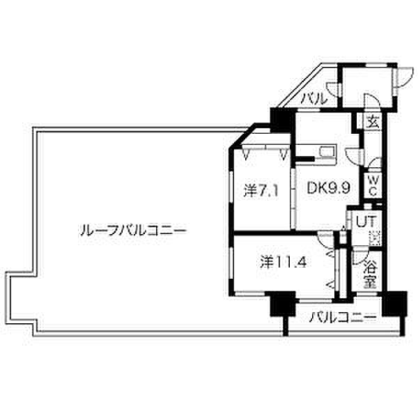 さくらHills ARAKO 303｜愛知県名古屋市中川区荒子１丁目(賃貸マンション2LDK・3階・58.72㎡)の写真 その2