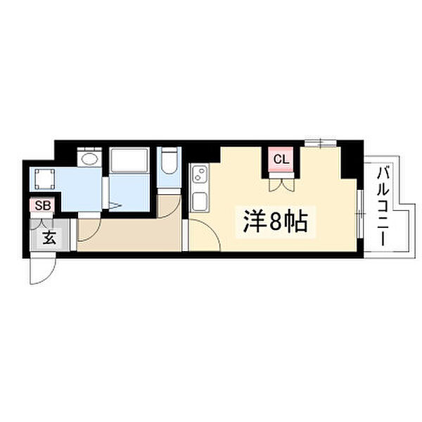 グランメールモリタII 401｜愛知県名古屋市中区平和１丁目(賃貸マンション1K・4階・24.58㎡)の写真 その2