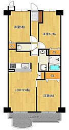 間取図画像 3LDK