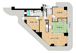 ディオ・フェルティ白鷺 3LDKの間取図画像