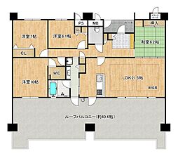 南海シティコート金剛 4LDKの間取図画像