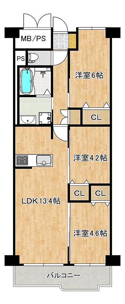【南向き日当たり良好】たっぷりの陽光に包まれる明るい住まい!ぜひ現地でお確かめください♪