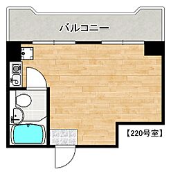 グランドメゾン靱 ワンルームの間取図画像