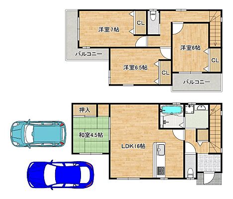 間取り 大保　中古一戸建