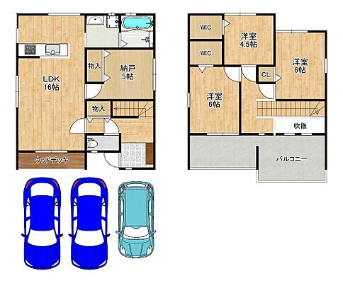 間取り 山田１丁　中古戸建