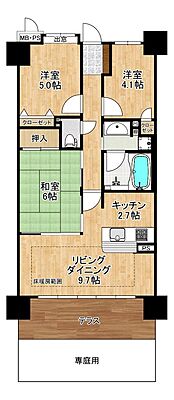 間取り ライオンズガーデン浜寺 1階/-