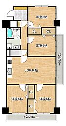 ファミール堺 4LDKの間取図画像