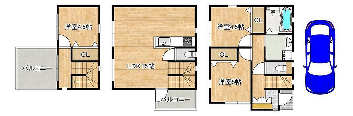 間取り 阿弥　中古戸建