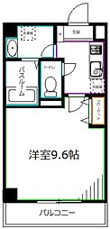 ハイブリッジ荻窪 3階1Kの間取り