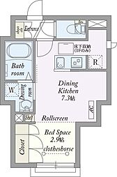 MyStyle井荻 1DKの間取図画像