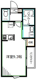 ラフィーネ豊玉中 ワンルームの間取図画像