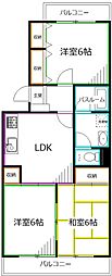 グランドパレス中野 3LDKの間取図画像