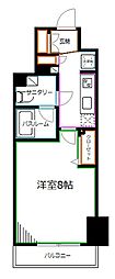 RESIDIA荻窪3 1Kの間取図画像