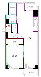 エイタイマンション 1LDKの間取図画像