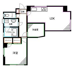 スタジオ・レジデンス杉並 2LDKの間取図画像