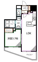 エクセレントシティ荻窪 1LDKの間取図画像