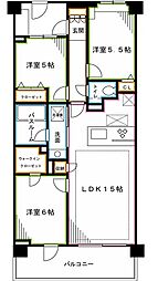 ソアラノーム荻窪天沼 3LDKの間取図画像