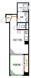 リベール荻窪 1DKの間取図画像