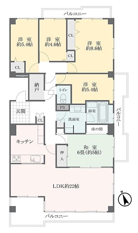 5SLDK 間取り