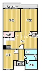 間取図画像 3DK