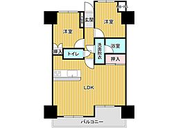 ホーユウパレス宇都宮 2LDKの間取図画像