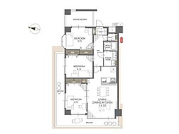 グランドハイツ泉が丘 3LDKの間取図画像
