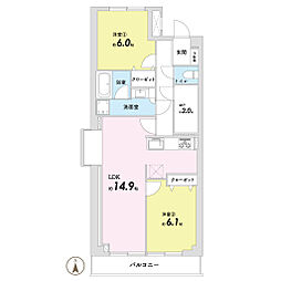 間取図画像 2SLDK